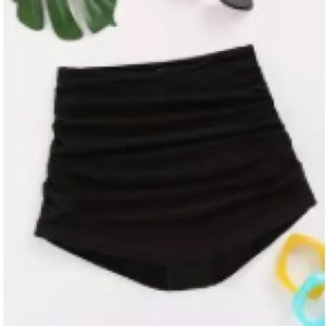 Ruched High Waist Bikini Bottom